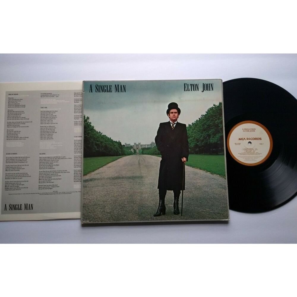 Elton John A Single Man Vinyl LP Record Album 1978 Song For Guy 1st Pressing